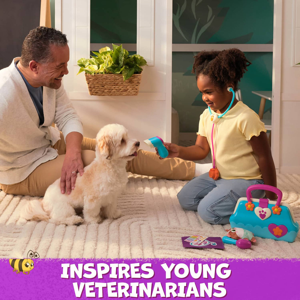 Vida The Vet - Vet's Bag Animal Figurine Playset - Spinmaster