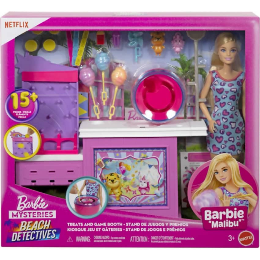 Barbie - Mysteries - Beach Detectives Treats And Game Booth - Mattel