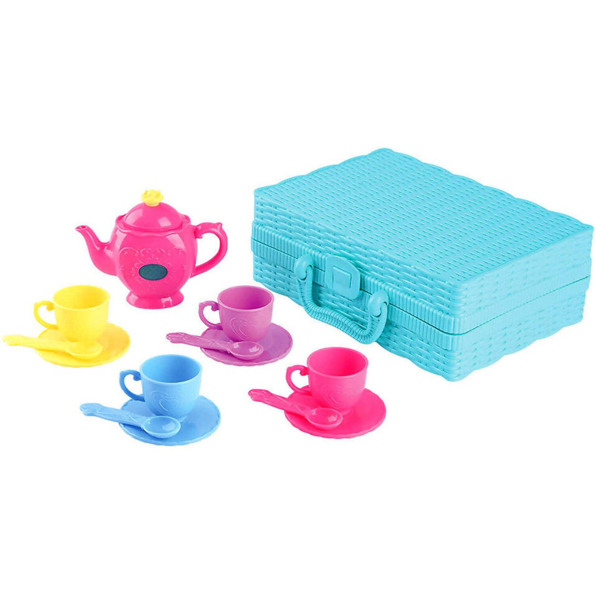Playgo Toys Ent. Ltd - Battery Operated Musical Tea Set Basket Role Play