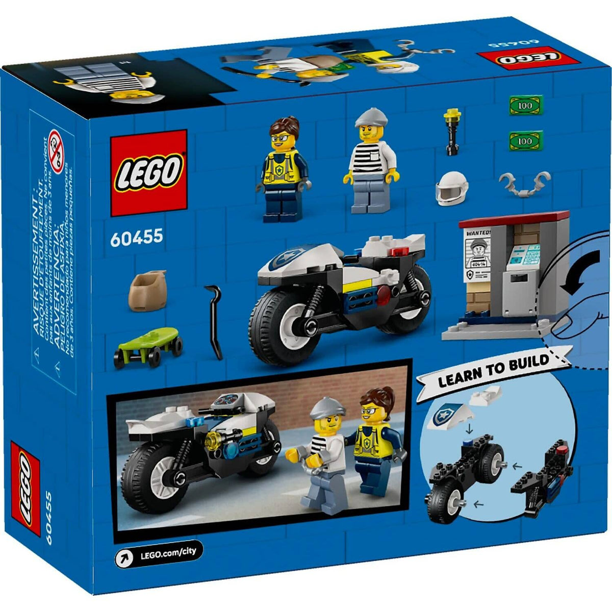 LEGO® 60455 Police Motorcycle Chase - City 4+