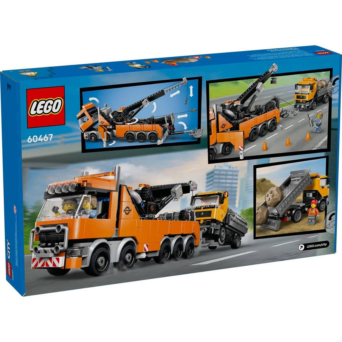 LEGO® 60467 Heavy-Duty Recovery Tow Truck with Crane - City