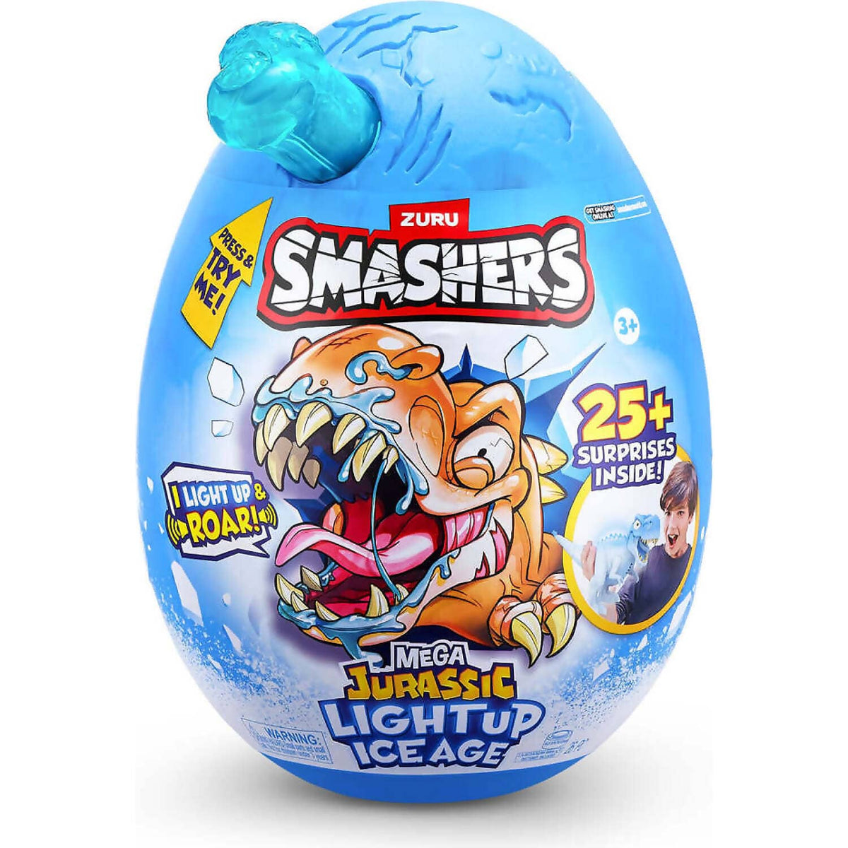 ZURU - Smashers Mega Jurassic Light Up Ice Age Egg Series 1
