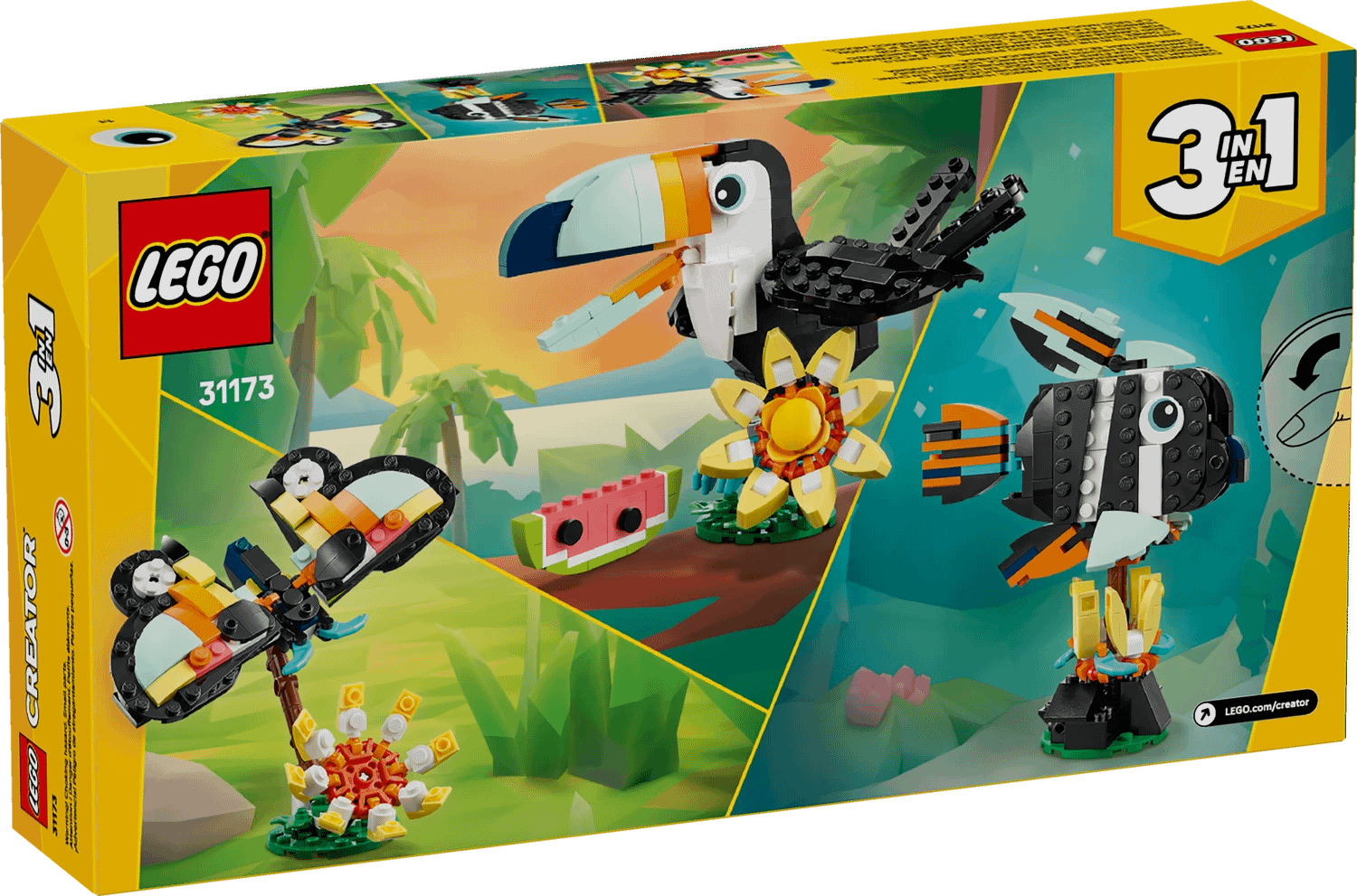 LEGO® 31173 Wild Animals: Tropical Toucan - Creator 3-in-1