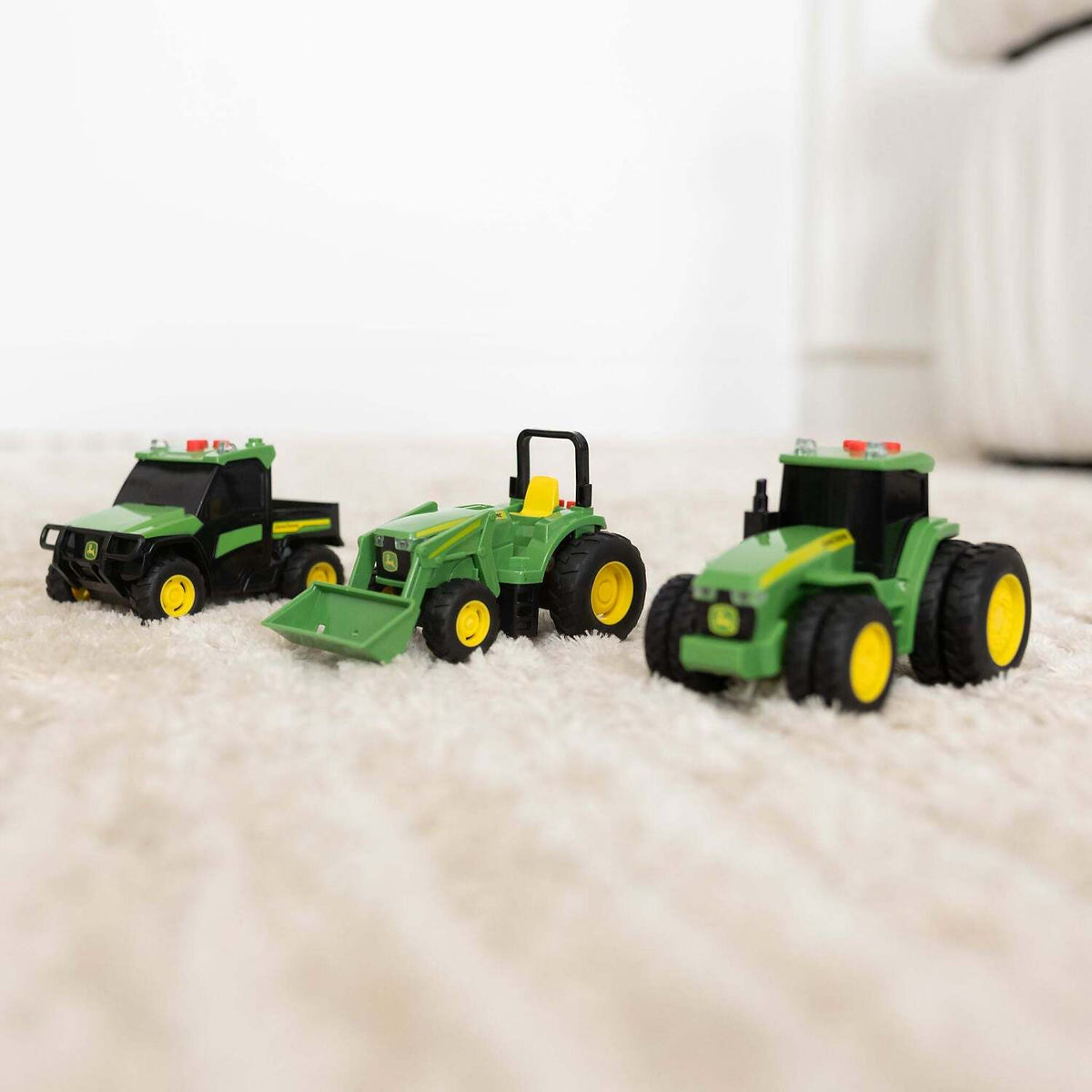 John Deere - Kids - Mini Farm Vehicles 3 Pack with Lights & Sounds!