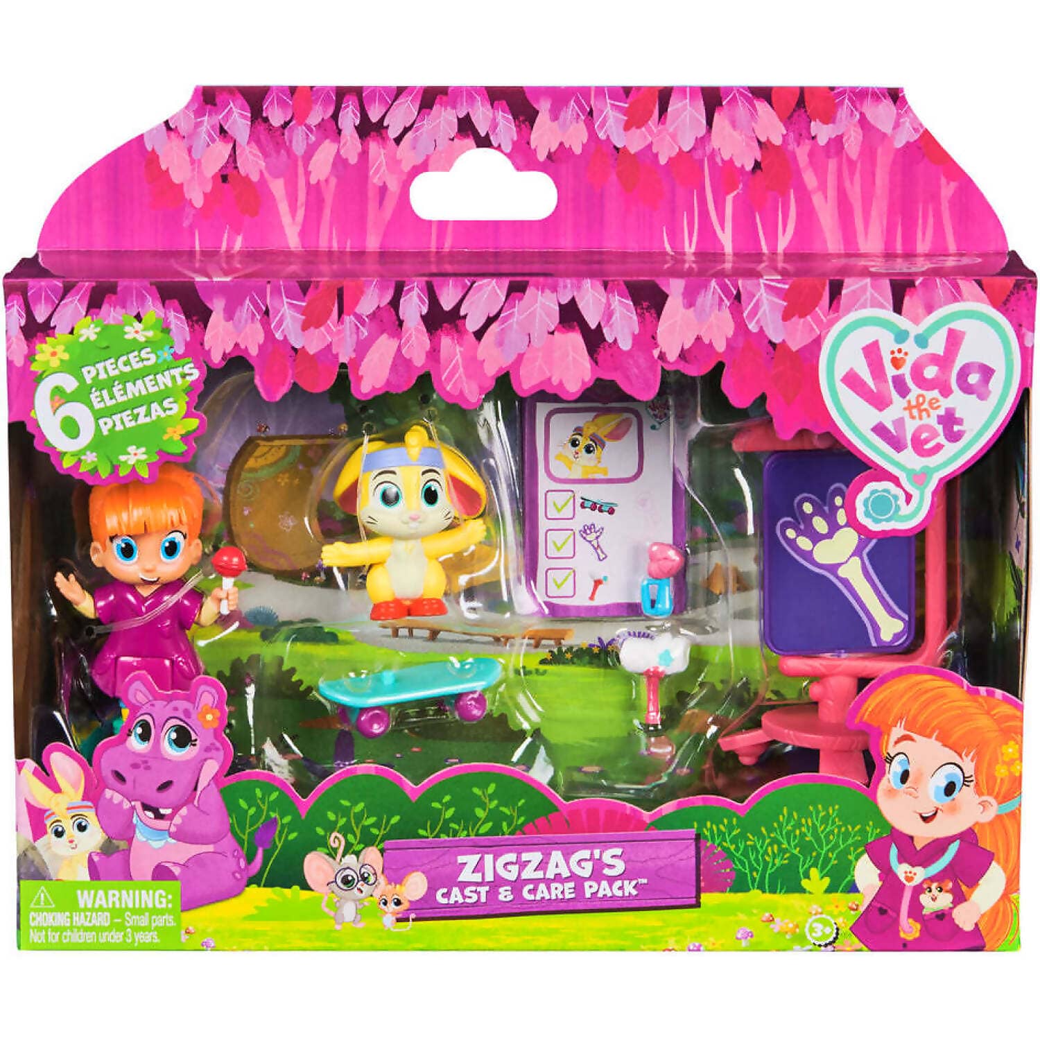 Vida The Vet - Vida & Zig Zag s Cast & Care Playset Pack - Spin Master