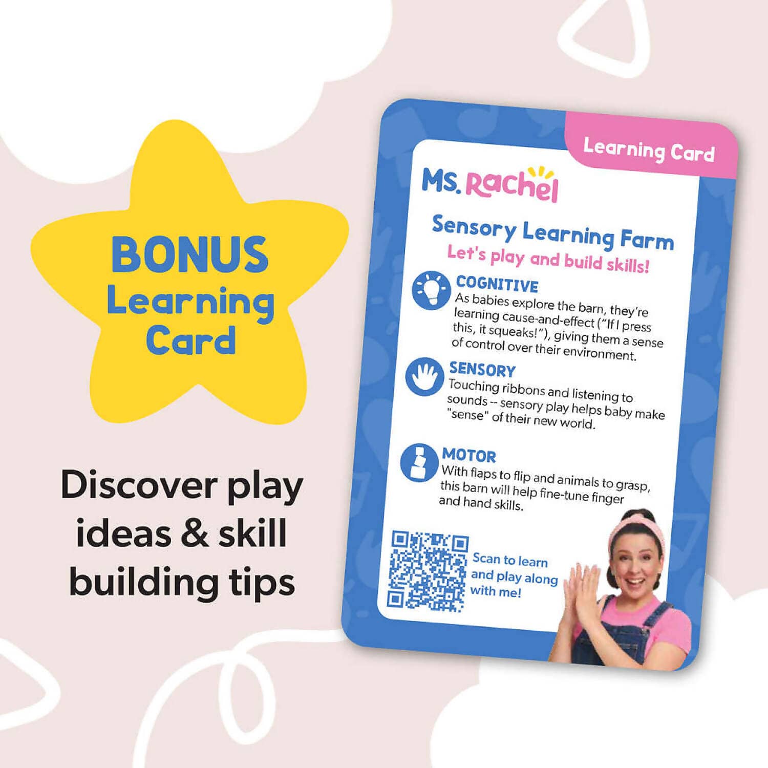 Ms. Rachel - Sensory Learning Farm Soft Book - Spin Master