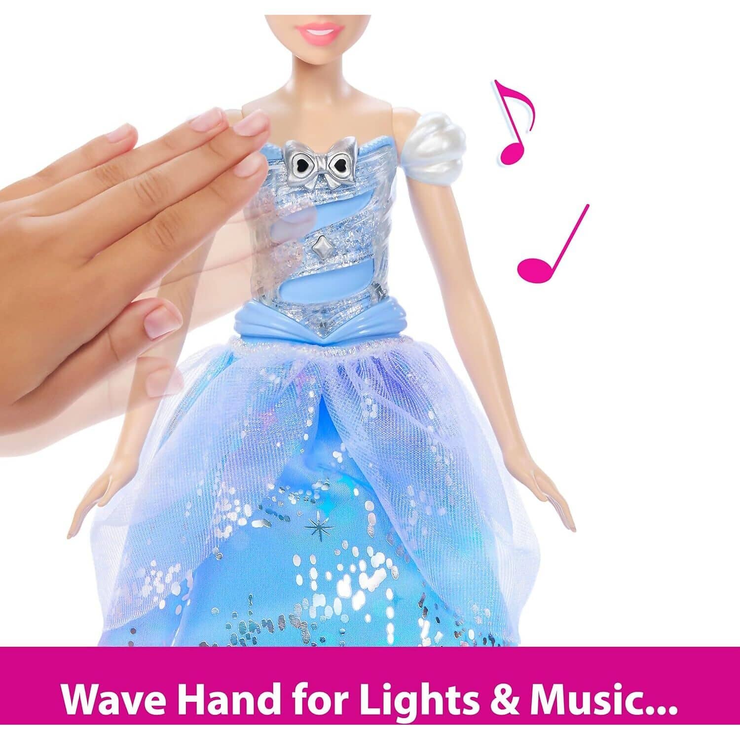 Disney - Princess - Enchanted Ballgown Cinderella Sounds & Magic Wand Activation - Mattel