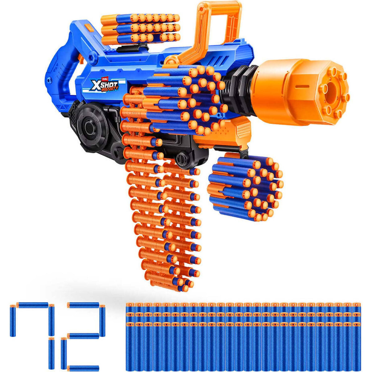 ZURU - X-Shot Insanity Smoking Barrel Blaster with 72 Darts