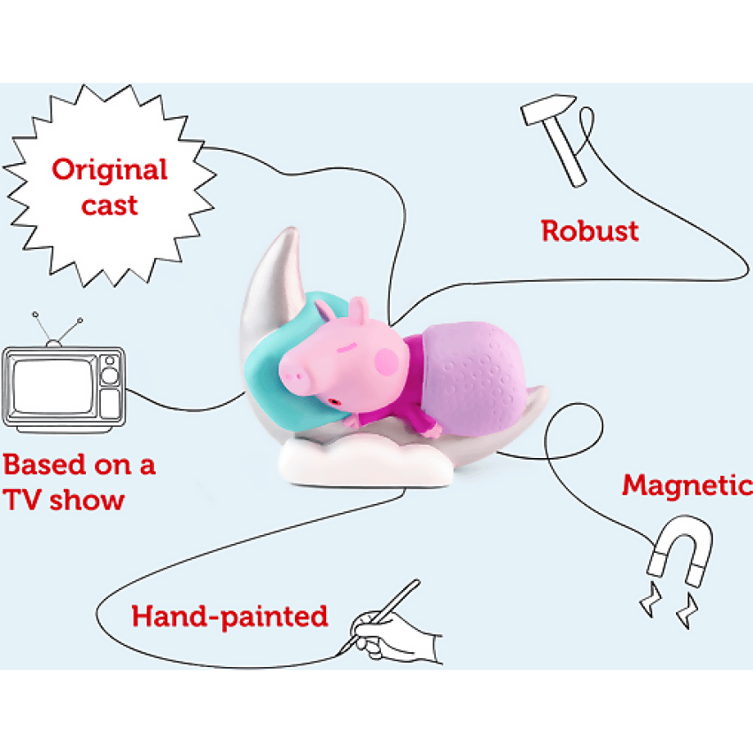 Tonies - Peppa Pig: Peppa's Bedtime Stories : Tonie Audio Character (Toniebox Not Included)