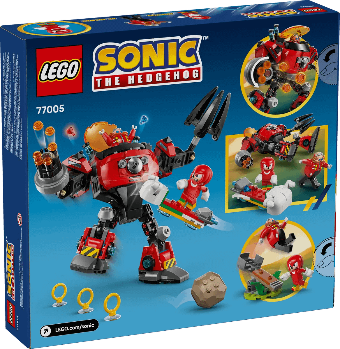 LEGO® 77005 Knuckles vs. Dr. Eggman Egg Crusher Mech - Sonic the Hedgehog™