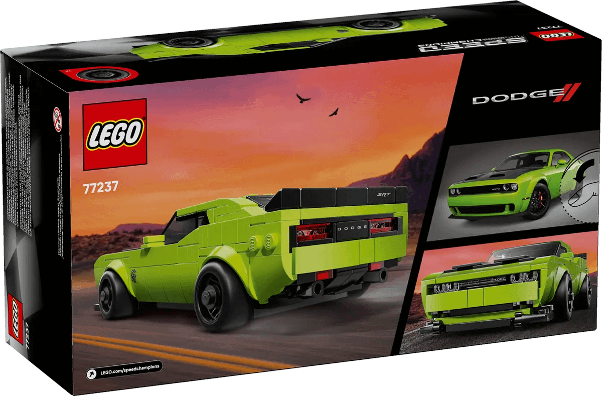 LEGO® 77237 Dodge Challenger SRT Hellcat Sports Car - SPEED Champions
