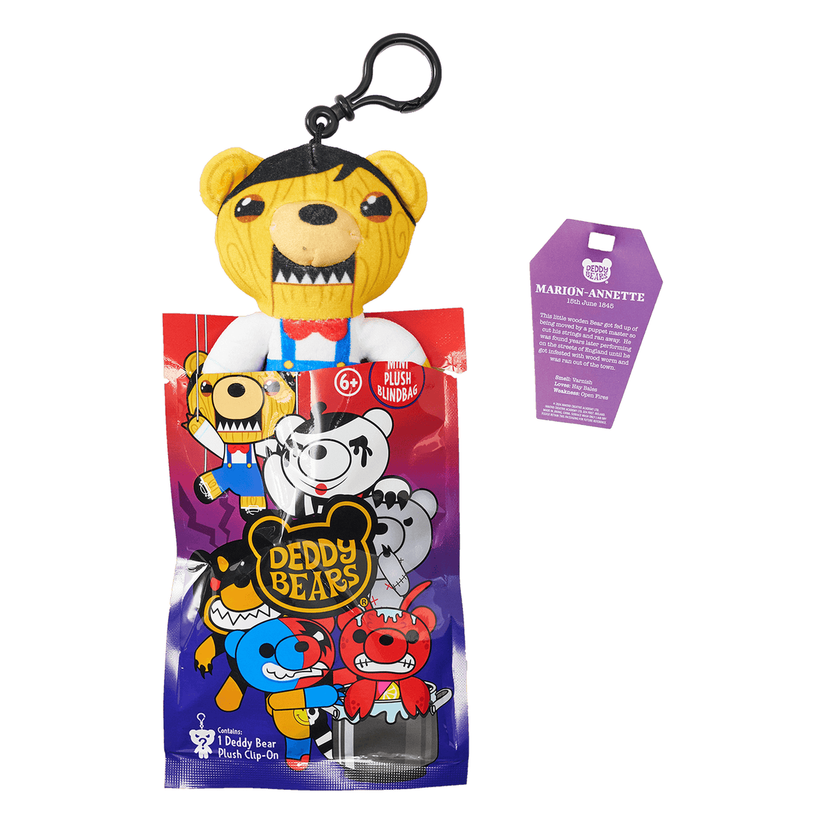 Deddy Bears - Series 4 Edition Mystery Blind Bag - 12cm Plush Clip-On - Jasnor