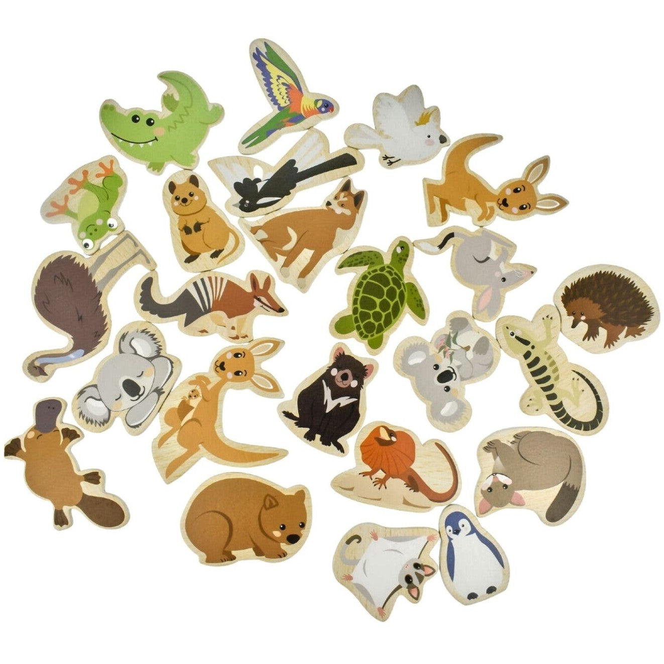Koala Dream - Fridge Friends Aussie Animals Wooden Magnetic Shapes 25pcs