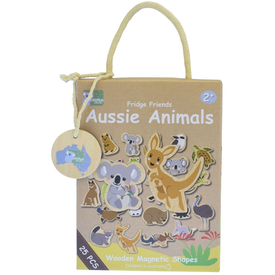 Koala Dream - Fridge Friends Aussie Animals Wooden Magnetic Shapes 25pcs