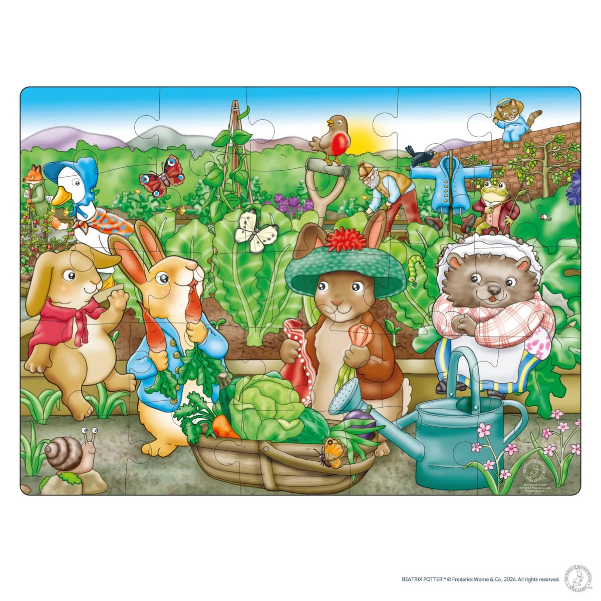 Orchard Toys - Peter Rabbit In Mr. McGregor's Garden jigsaw puzzle 25 Pieces