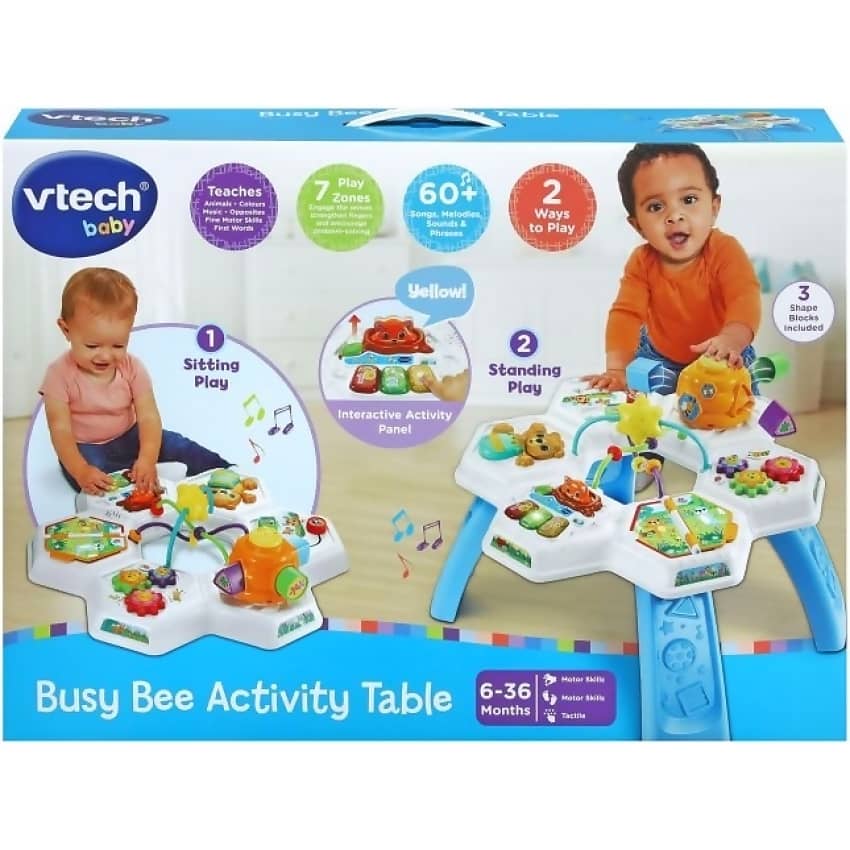 VTech - Baby - Busy Bee Activity Table - Blue