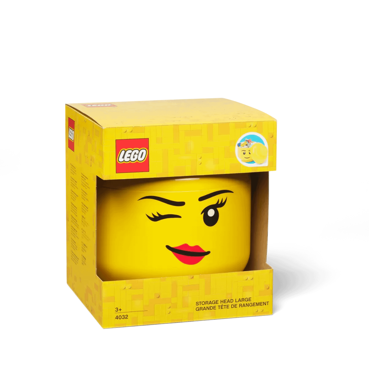 LEGO® Storage Head Girl Winking Large - Room Copenhagen