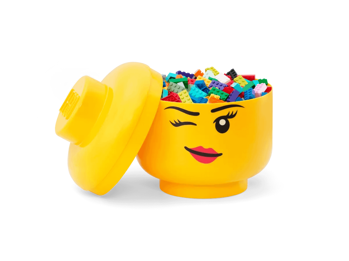 LEGO® Storage Head Girl Winking Large - Room Copenhagen