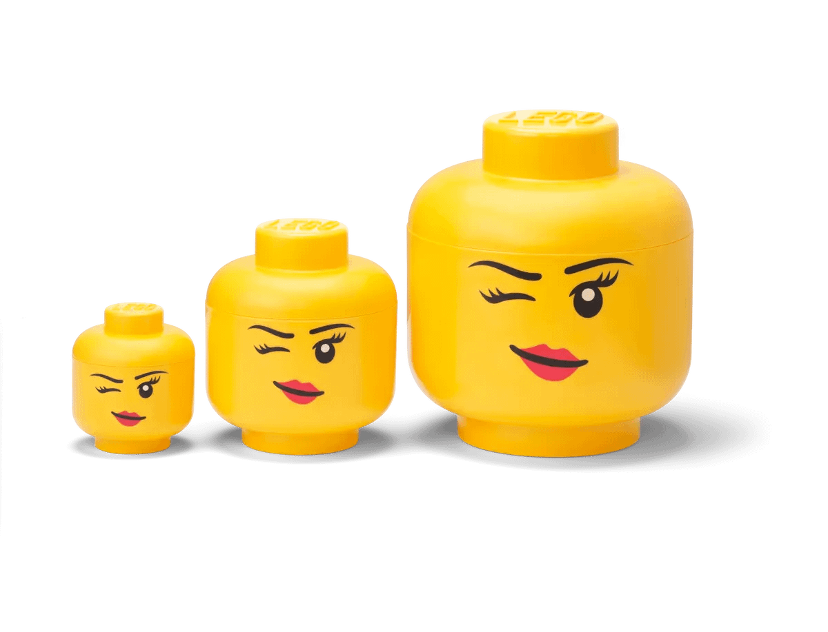 LEGO® Storage Head Girl Winking Large - Room Copenhagen