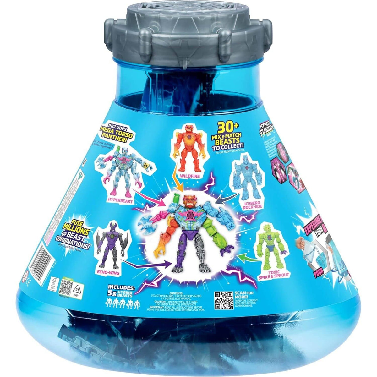 MrBeast Lab - Hybrids Hyper Fusion Hybrid Lab Mega Pack to Mix & Match 5 Hybrids