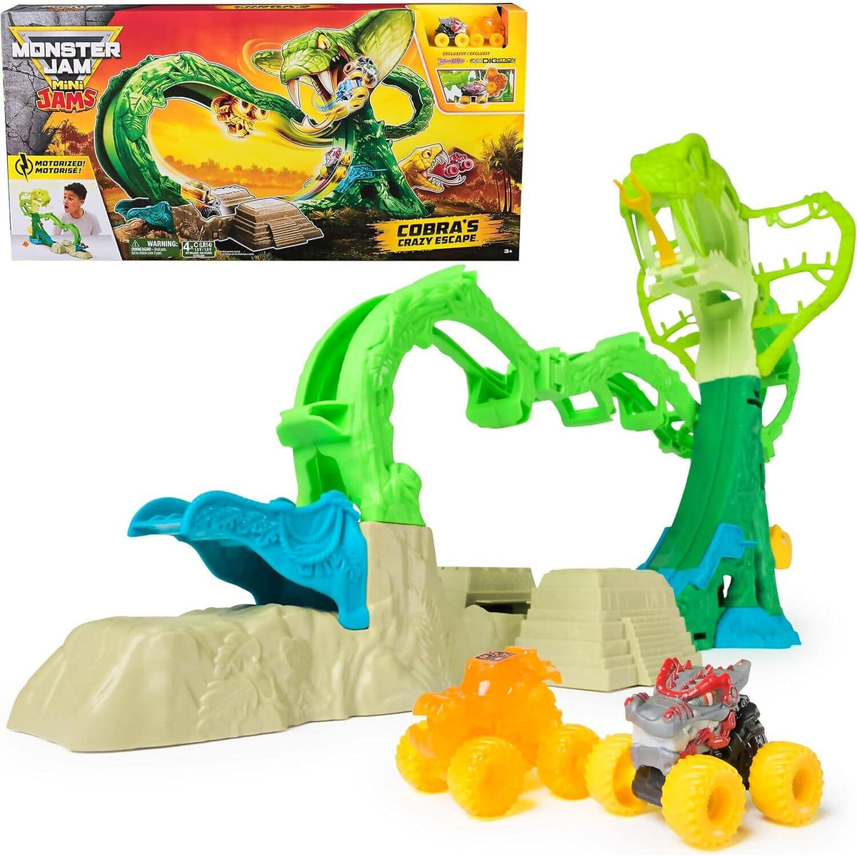 Monster Jam - Mini Jams Motorized Cobra s Crazy Escape