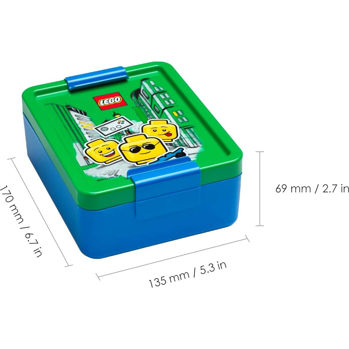 LEGO® Minifigure Lunch Set Iconic Green/Blue - Room Copenhagen