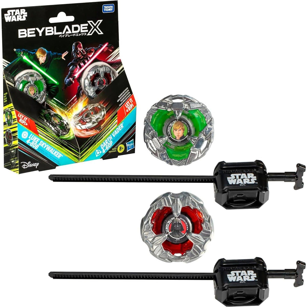 BEYBLADE X - Star Wars - Luke Skywalker 4-80B vs Darth Vader 4-60P Multipack Set