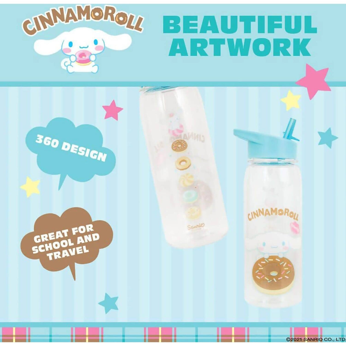 Hello Kitty - and Friends - Cinnamoroll Flip Top Bottle 700ml - Jasnor