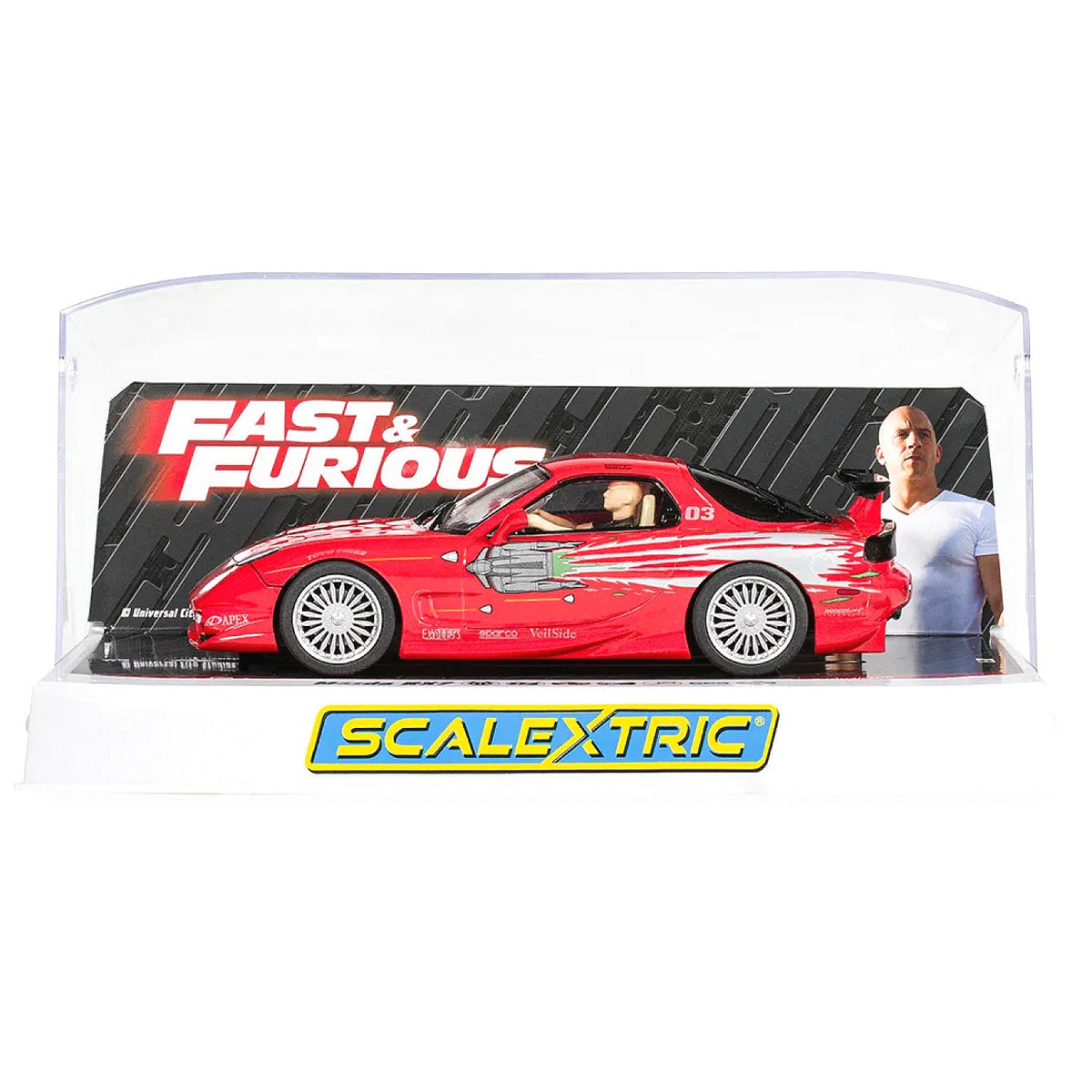 SCALEXTRIC - 1/32 MAZDA RX7 - THE FAST AND THE FURIOUS DOM TURETTO SLOT CAR