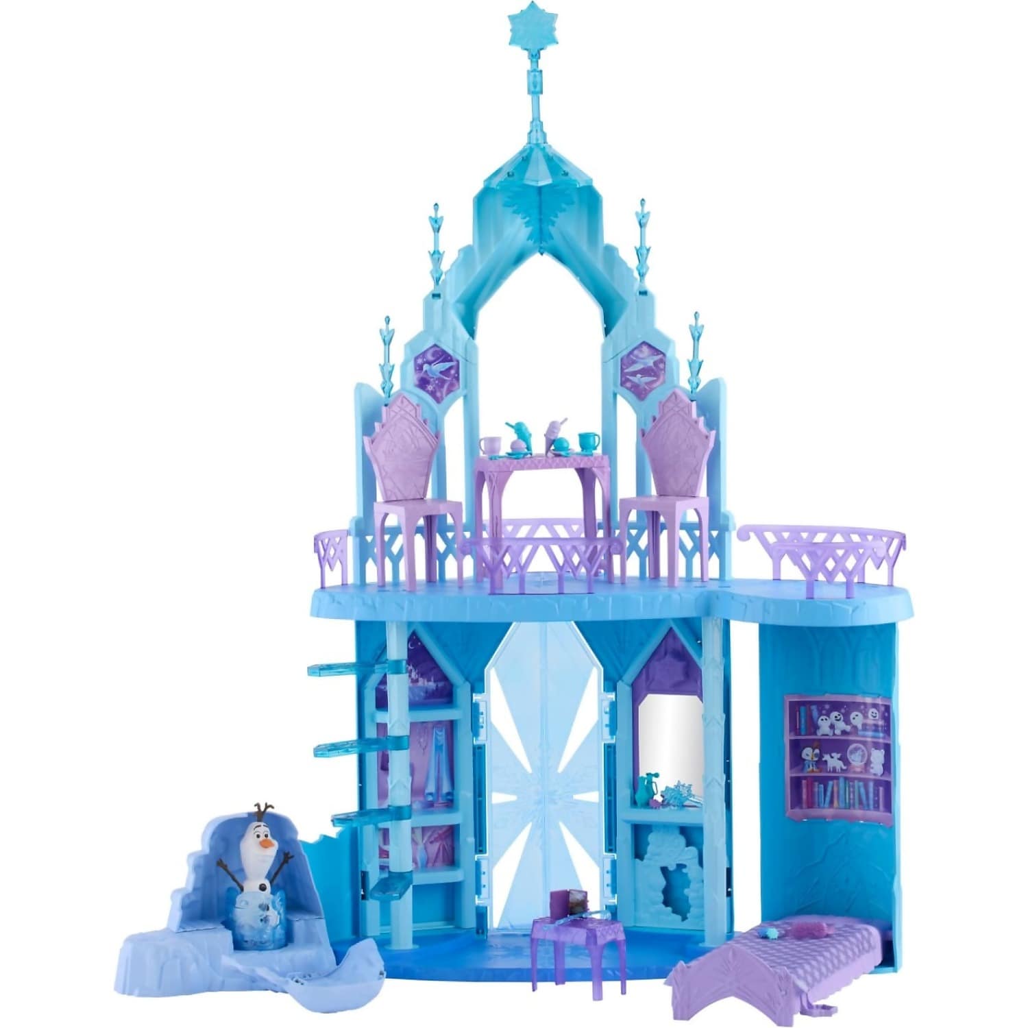 Disney Frozen - Elsa's Frozen Ice Palace Castle Playset with Olaf & Accessories - Mattel