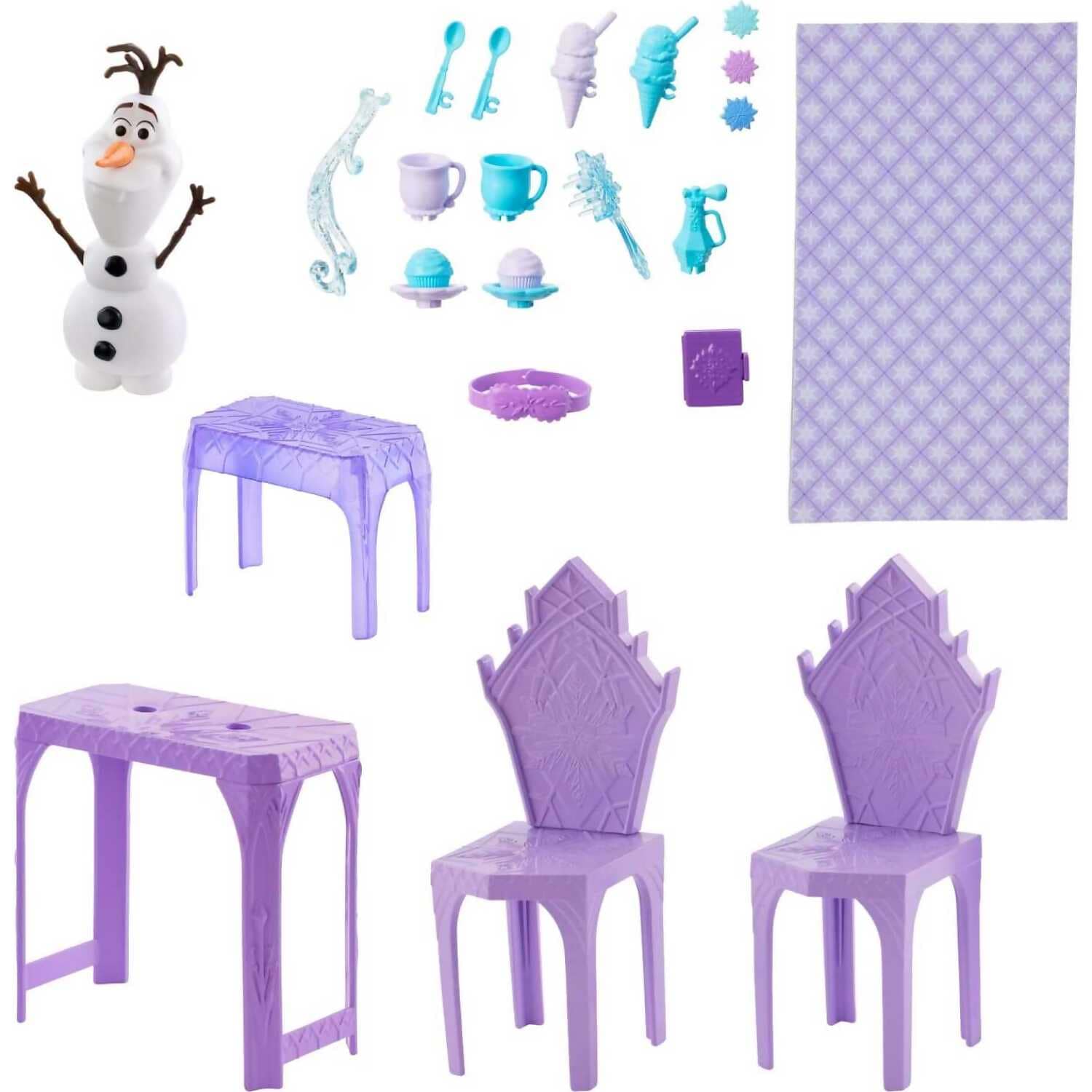 Disney Frozen - Elsa's Frozen Ice Palace Castle Playset with Olaf & Accessories - Mattel