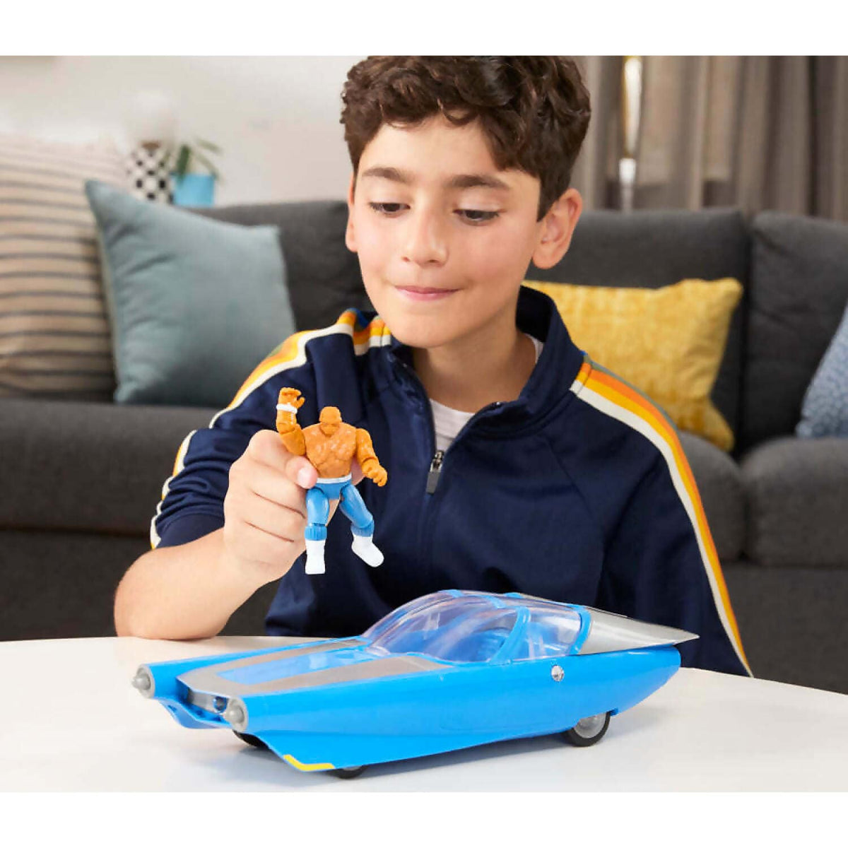 Marvel - Studios The Fantastic Four: First Steps Hover & Cruise FantastiCar with The Thing Action Figure