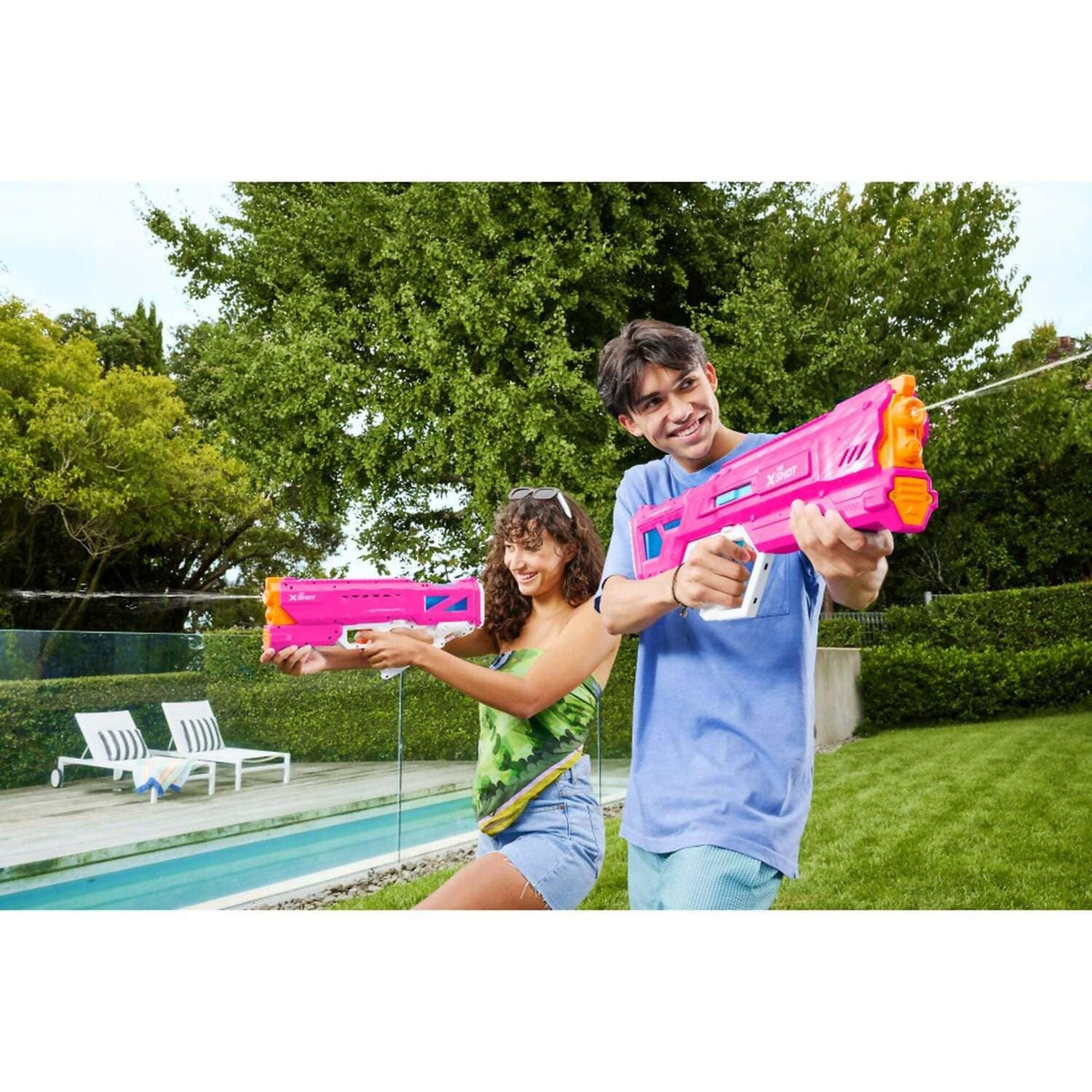 ZURU - X-Shot Motorized Fast Fill Motor Soaker - Hydra Pulse Pink