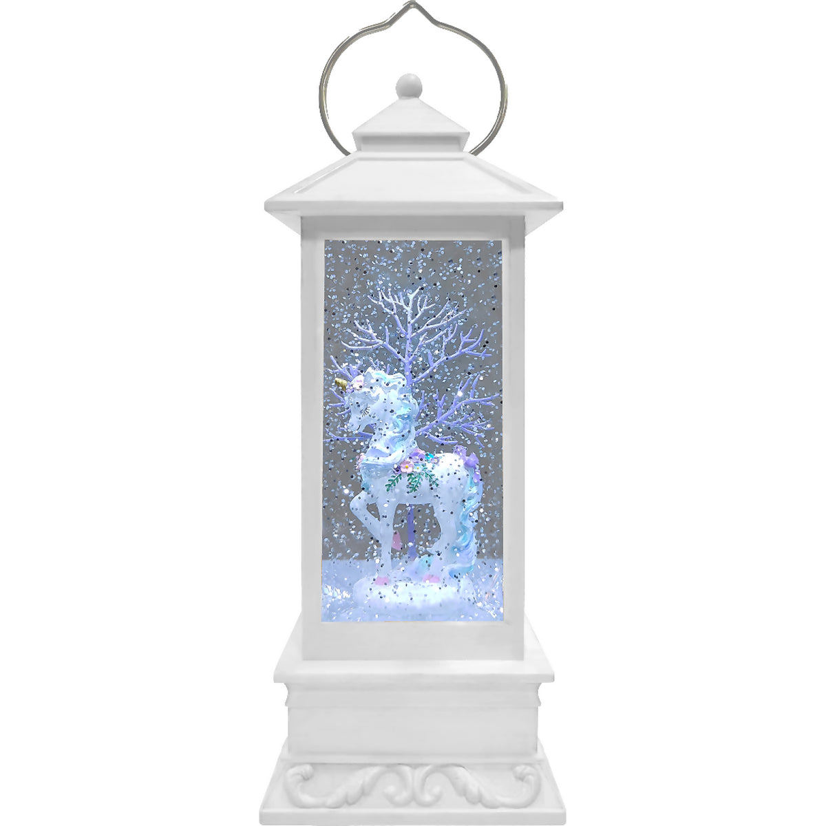 Cotton Candy - White Lantern Unicorn Purple Tree