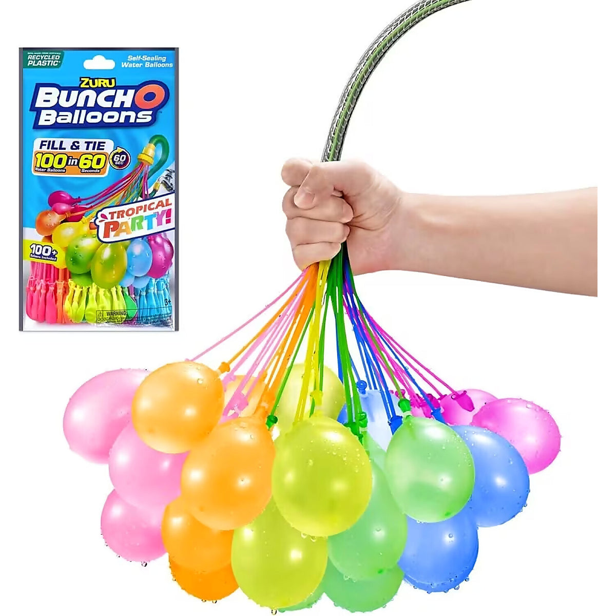 ZURU - Bunch O Balloons - Tropical Party! Self-Sealing Water Balloons