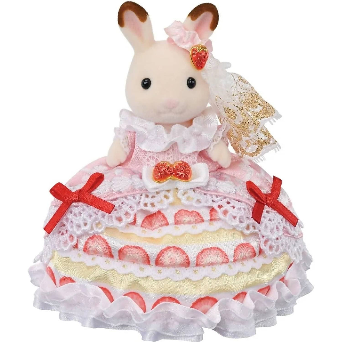Sylvanian Families - Freya's Birthday Celebration Strawberry Cake Dress Playset