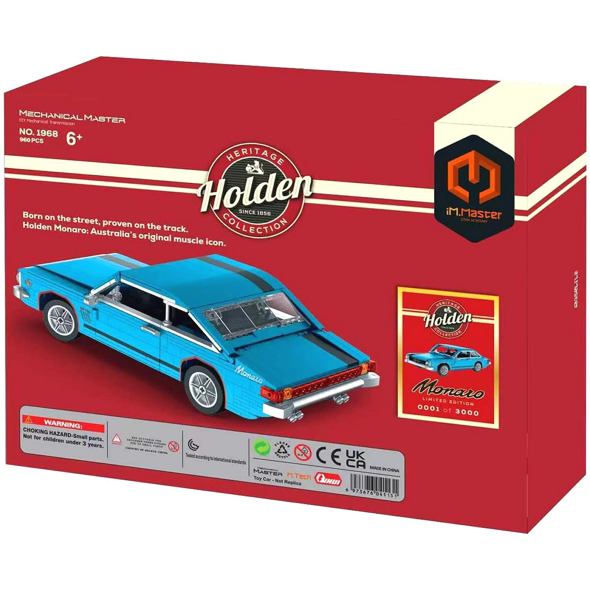 iM.Master - Limited Edition 1968 Holden Monaro HK Kit 960 Piece Building Block Set