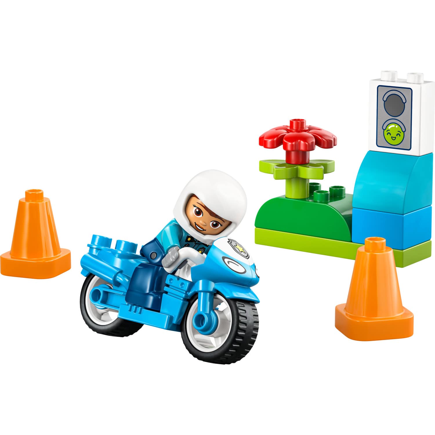 LEGO® 10471 Blue Police Motorcycle - DUPLO®