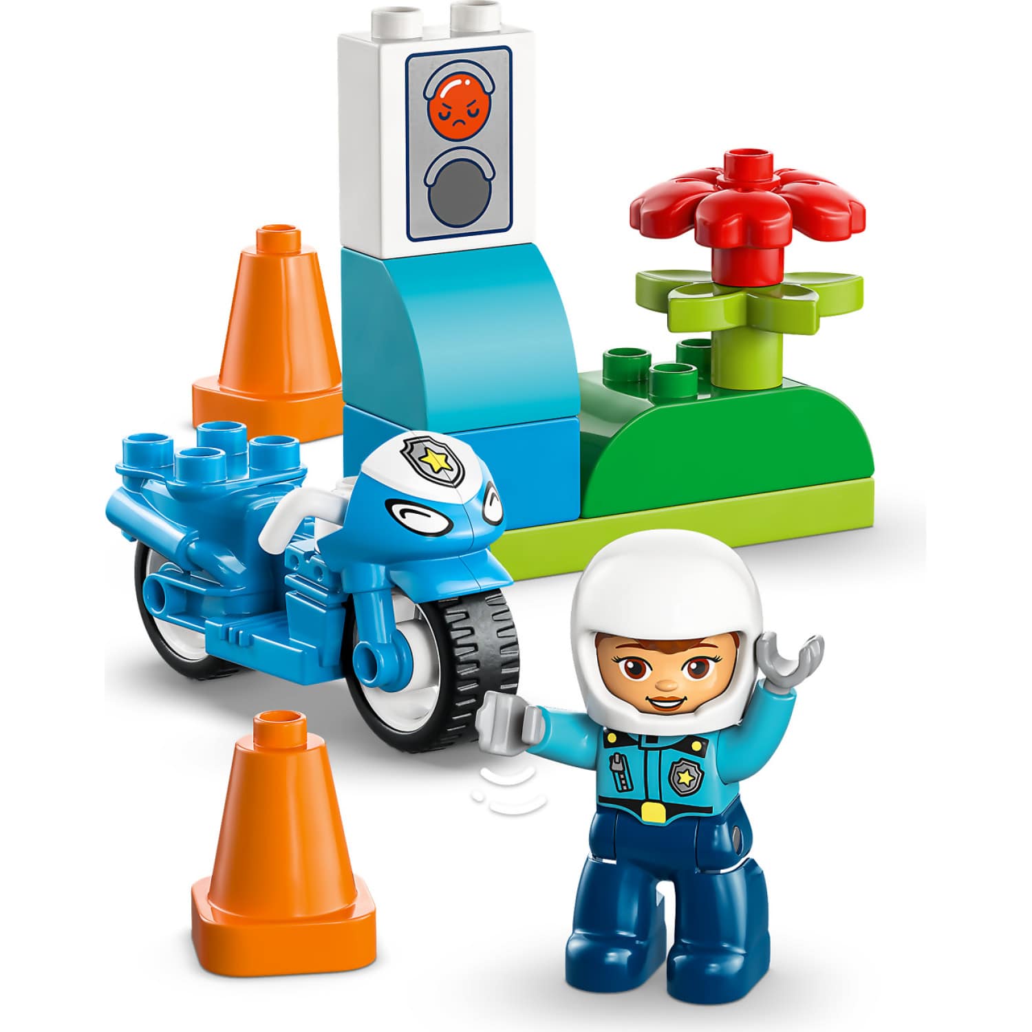 LEGO® 10471 Blue Police Motorcycle - DUPLO®