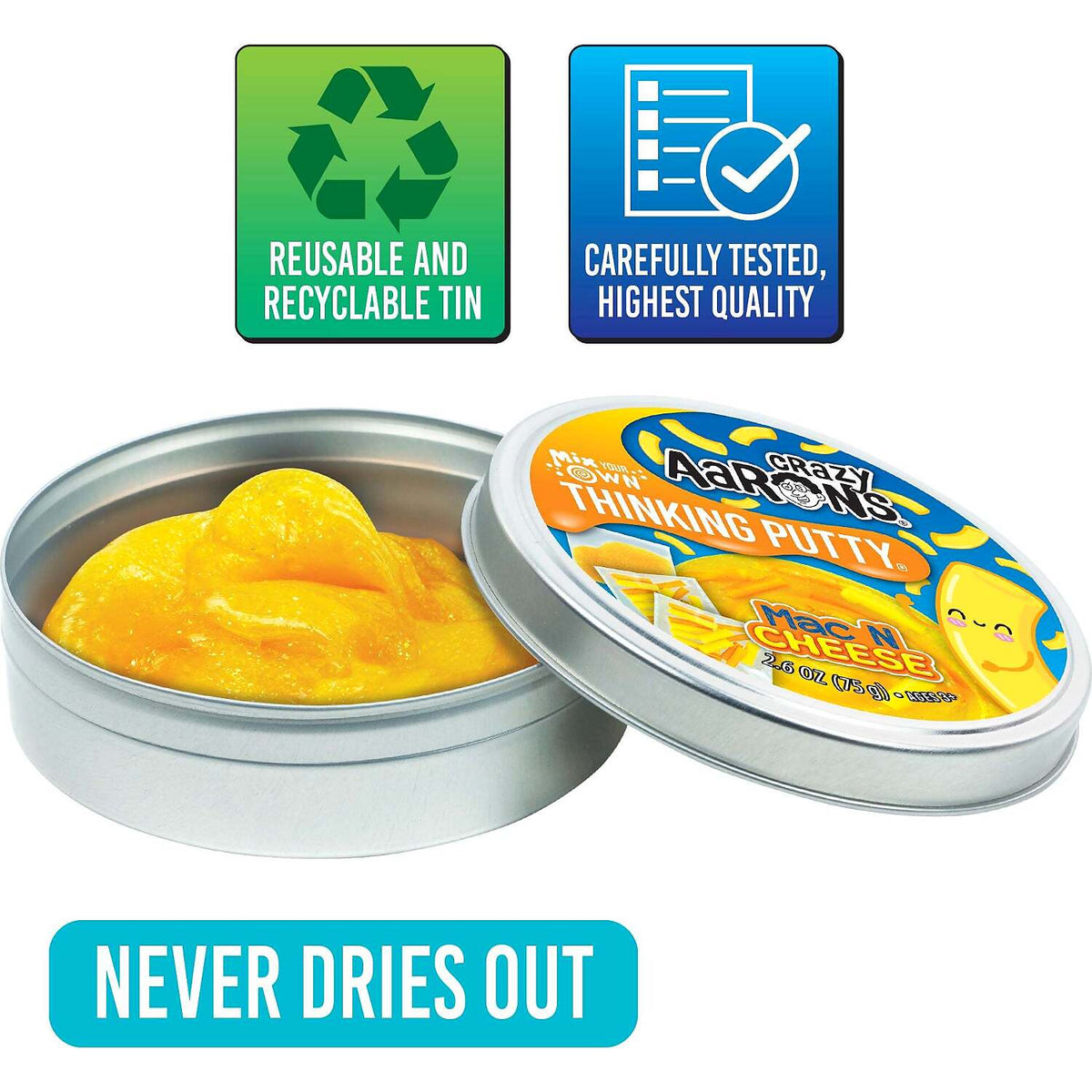 Crazy Aaron's - Mac & Cheese Mix Your Own Thinking Putty