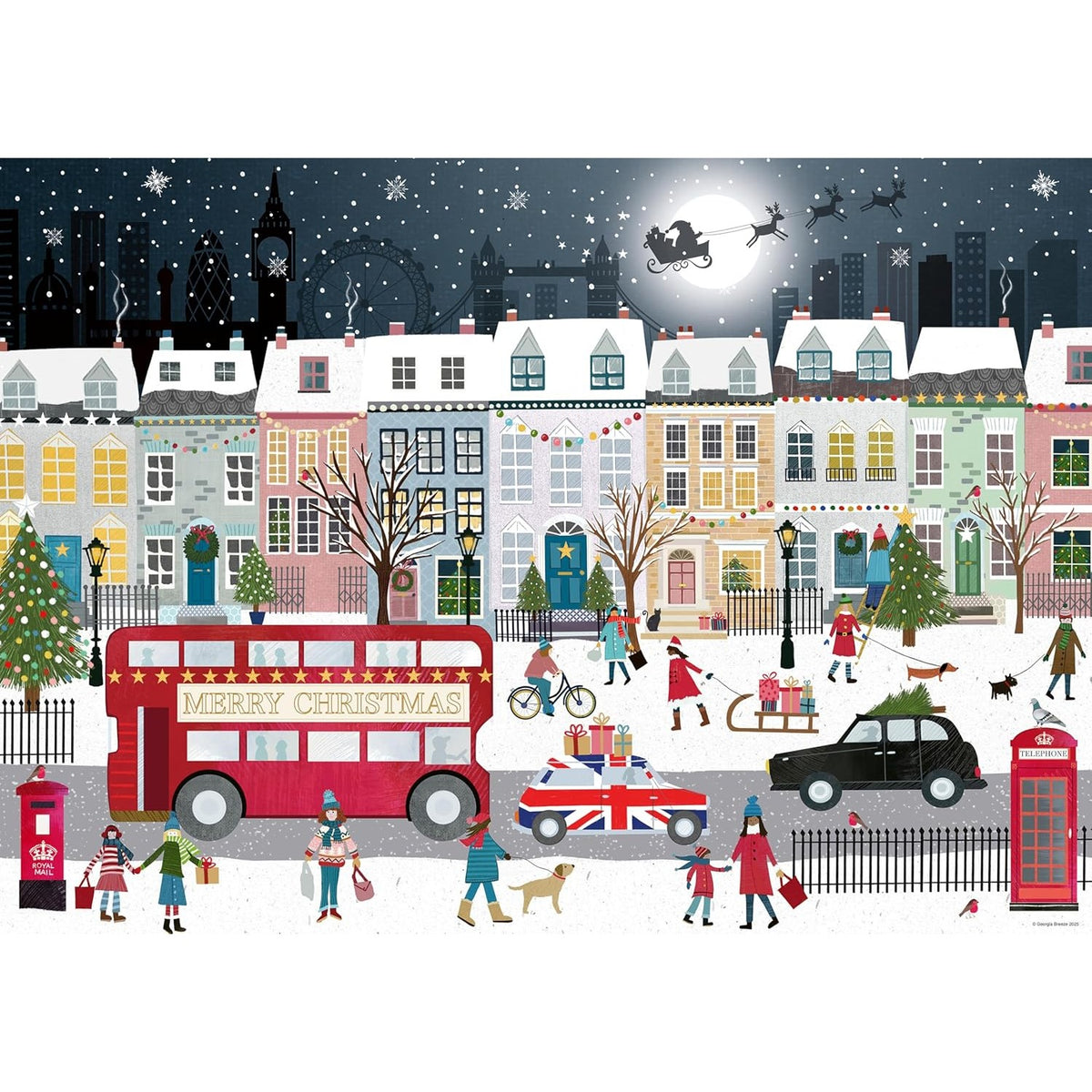 Ravensburger - London’s Christmas Spirit Jigsaw Puzzle 1000 Pcs