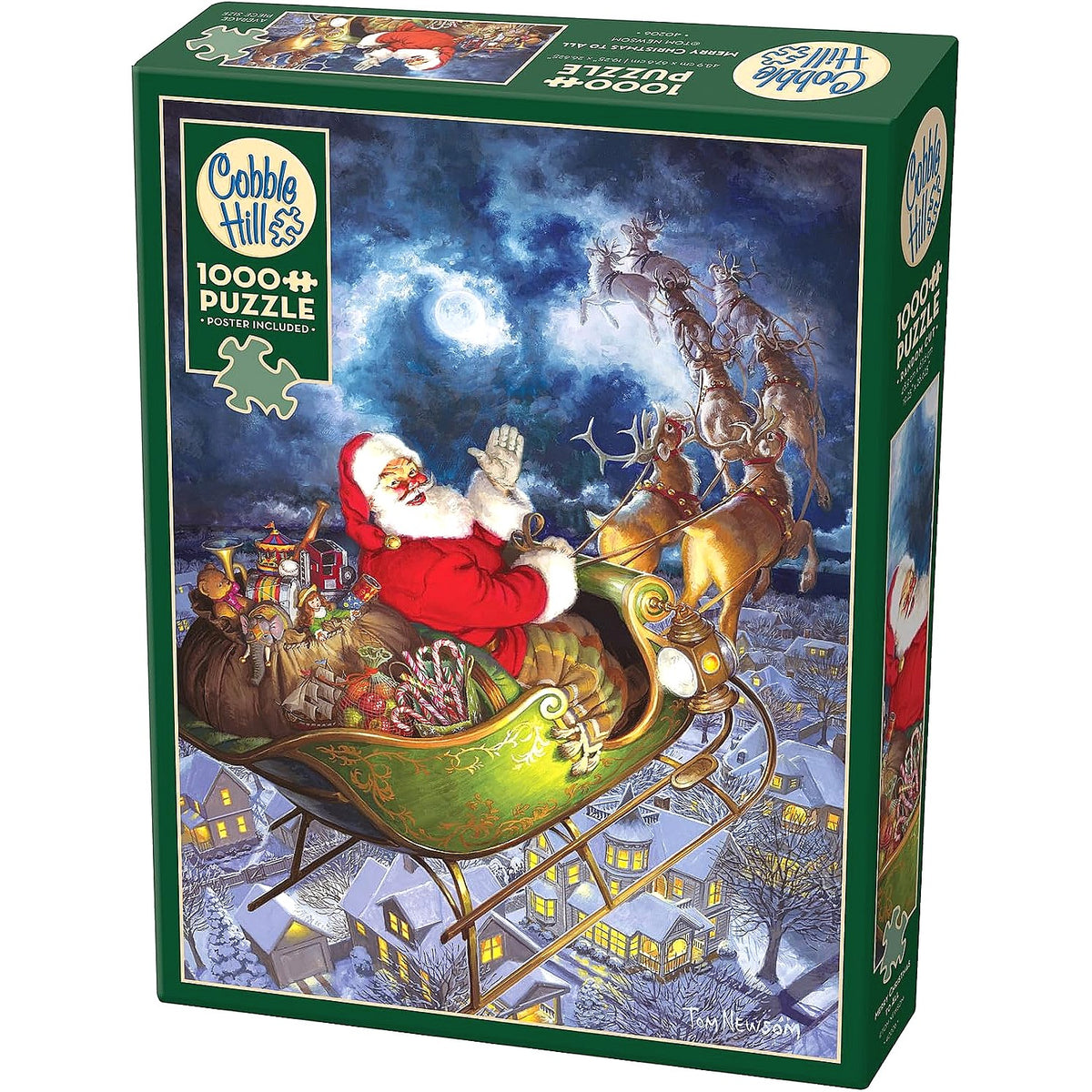 Cobble Hill - Merry Christmas to All Jigsaw Puzzle 1000 Pieces - Xmas