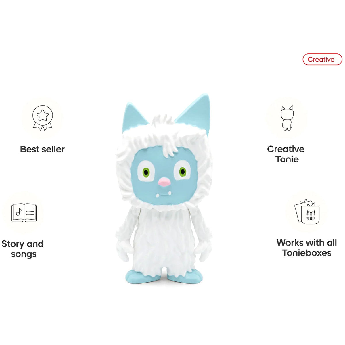 Tonies - Lenny Pearce Yeti Creative Tonie Audio Character (Toniebox not Included)