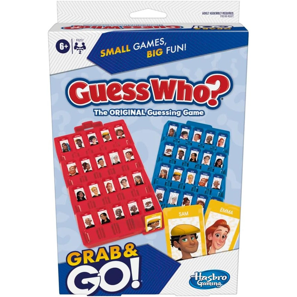 Hasbro - Gaming - Guess Who? Grab & Go! Portable Travel Board Game