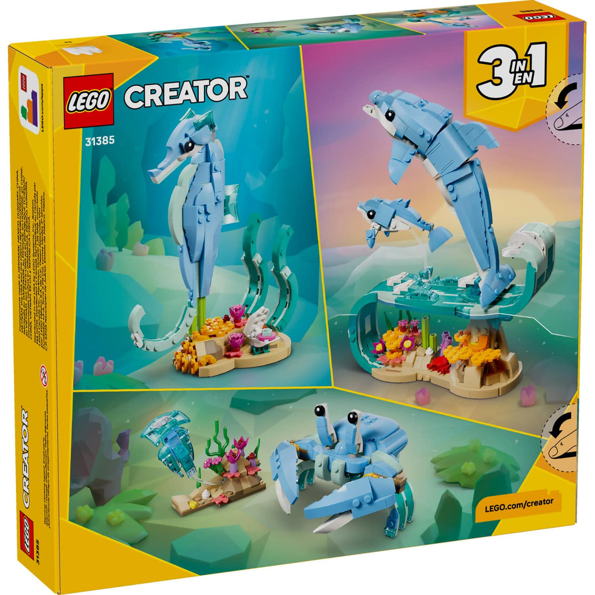 LEGO® 31385 Sea Animals: Beautiful Dolphins - Creator 3-in-1