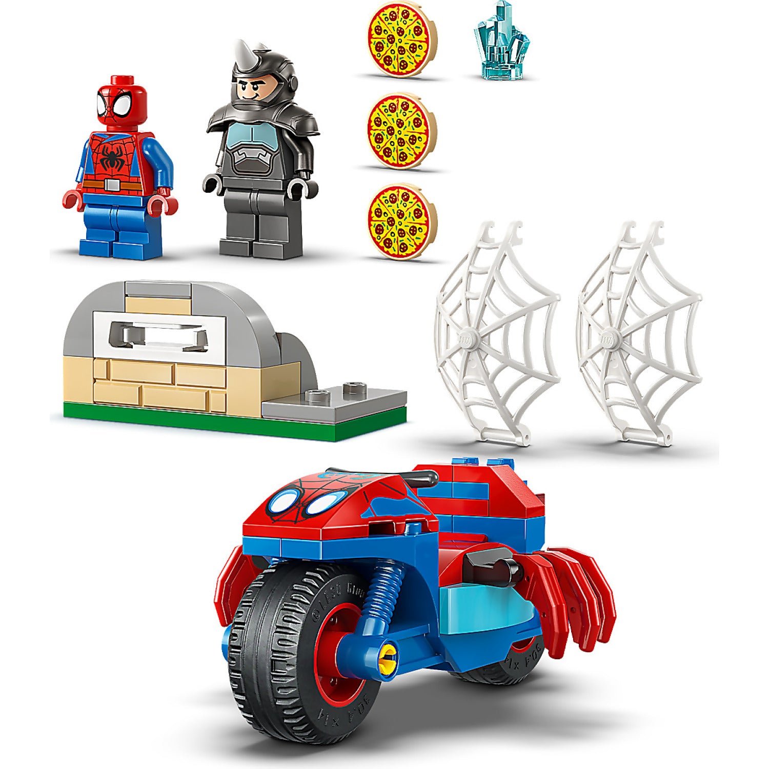 LEGO® 11206 Spidey on his Motorcycle vs. Rhino - Marvel Super Heroes 4+