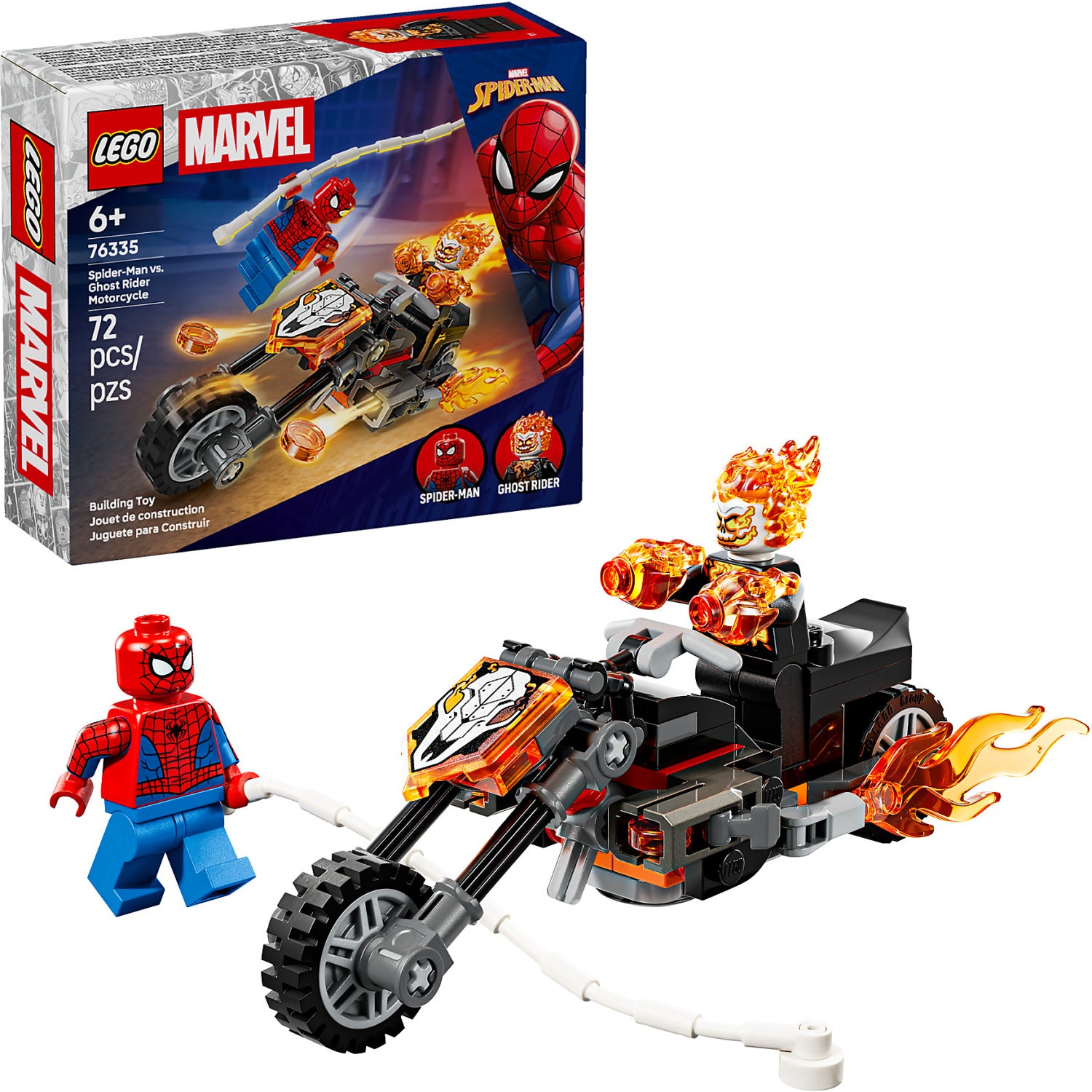 LEGO® 76335 Spider-Man vs. Ghost Rider Motorcycle - Marvel Super Heroes