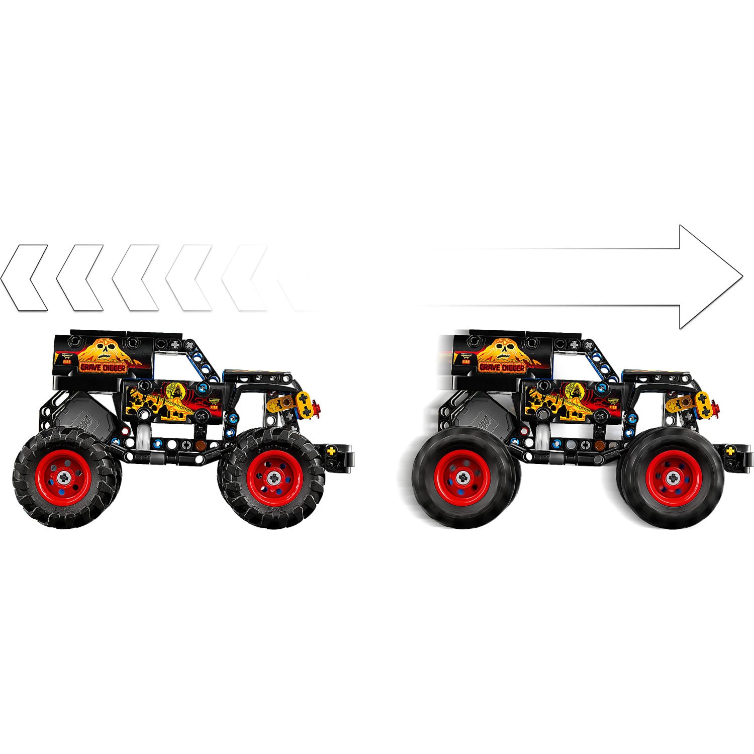 LEGO® 42219 Monster Jam Grave Digger Fire and Ice - Technic