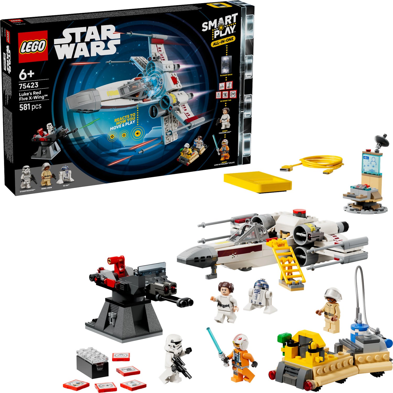 LEGO® 75423 SMART Play™ All-In-One Luke's Red Five X-Wing™ - Star Wars™