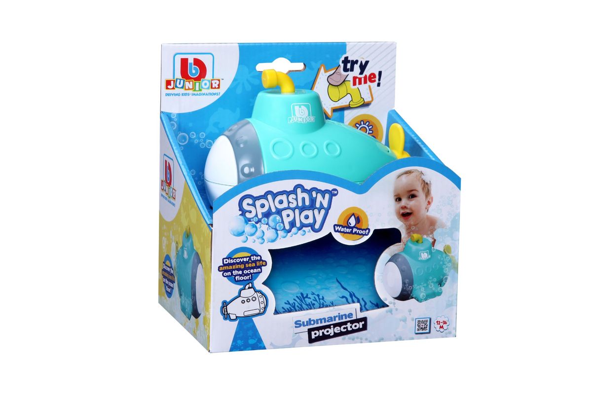 Bburago - Junior Bath Toy Splash And Play Submarine Projector